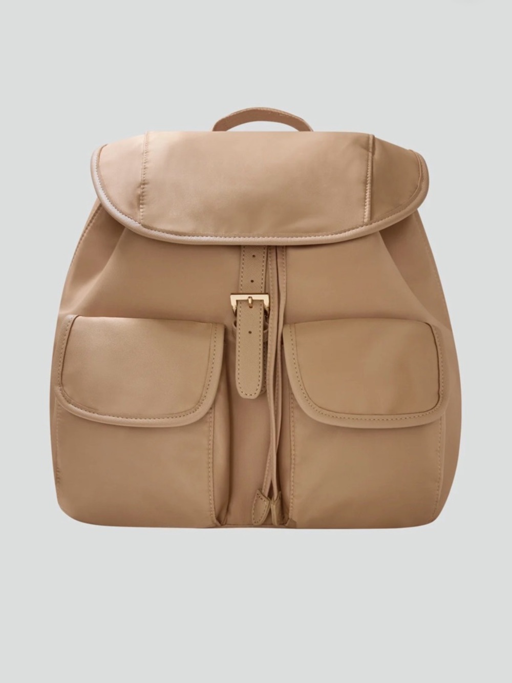 YEAR OF OURS X FFF BACKPACK TAN LIGHTWEIGHT NYLON UTILITY RELAXED